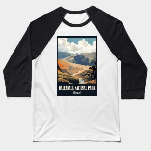 Haleakala National Park Travel Poster Baseball T-Shirt